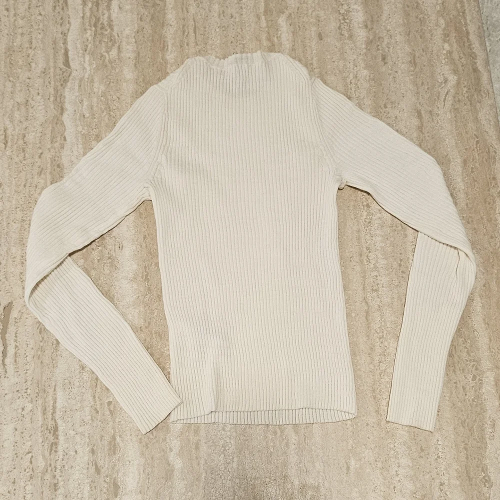 Vince Wool Rib Knit Crew Neck Sweater - Picture 3 of 7
